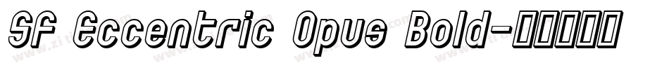 SF Eccentric Opus Bold字体转换